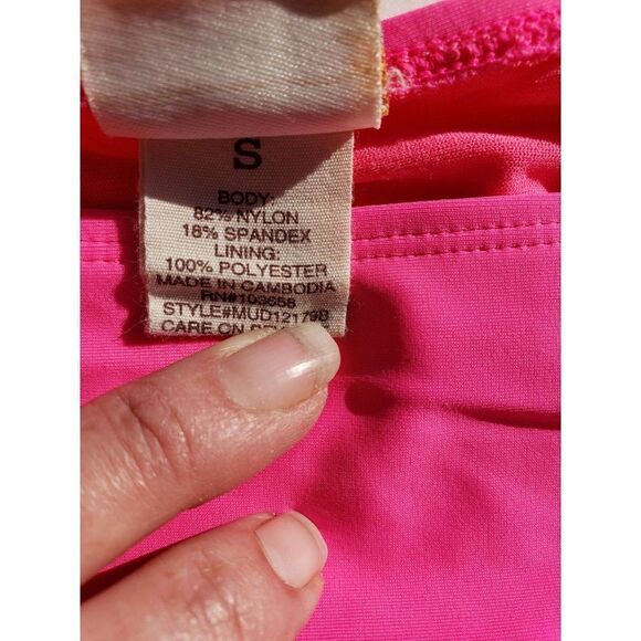 Women's Bikini Bottoms Small Pink Tie Cheeky Hipster Bikini NWOT - Picture 6 of 7